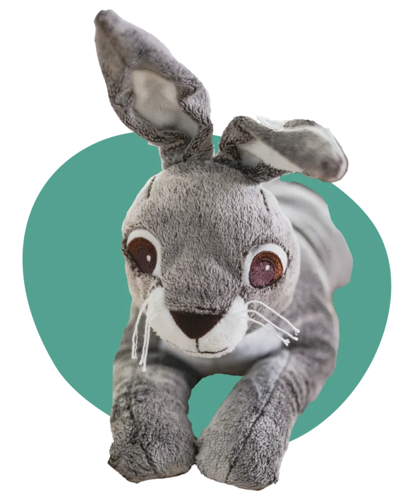 Hasi, Maskottchen für Lernförderung und Lerntherapie Hude